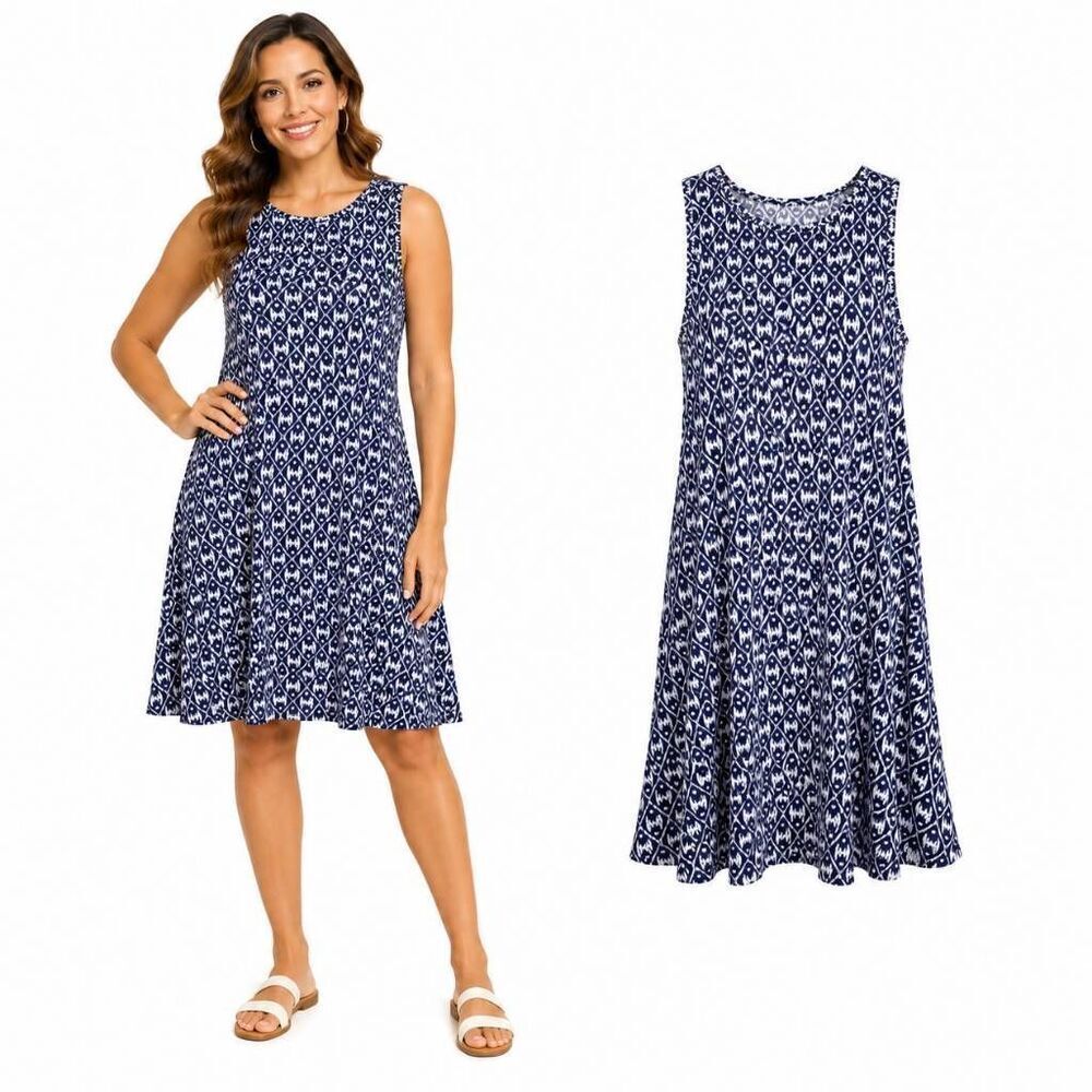 Ann Taylor LOFT XS Blue Floral Dress